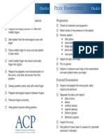 Pelvic Exam Quick Reference Cue Card