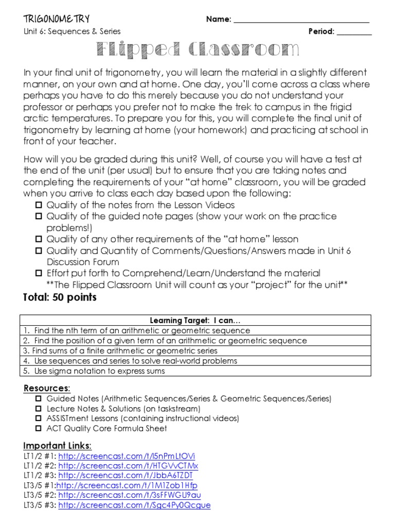 worksheet Arithmetic And Geometric Sequences Worksheet Answers sequences series summation mathematical analysis