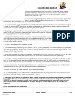 science safety contrat - one page