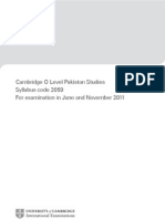 Download Cambridge O Level Pakistan Studies Syllabus Code 2059 for Examination by sheryjanobacha SN21322533 doc pdf