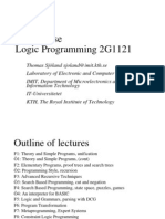 The Course Logic Programming 2G1121