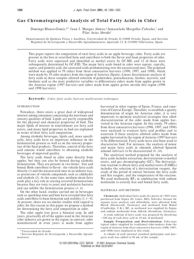 Gas Chromatographic | PDF | Principal Component Analysis | Gas ...