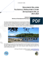 Solomon Islands National Infrastructure Investment Plan - Summary Paper