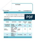 Ravi Rampal's resume for data mining and networking roles