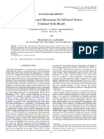 CARNEIRO, Francisco - On Measuring The Informal Sector Evidence From Brazil PDF