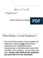 What Makes a Good Employee