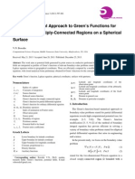 A Semi-Analytical Approach To Green's Functions For Problems in Multiply-Connected Regions On A Spherical Surface