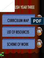 English Year Three: Curriculum Map List of Resources Scheme of Work