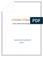 Uterine Stimulant: (Non Pharmacology)