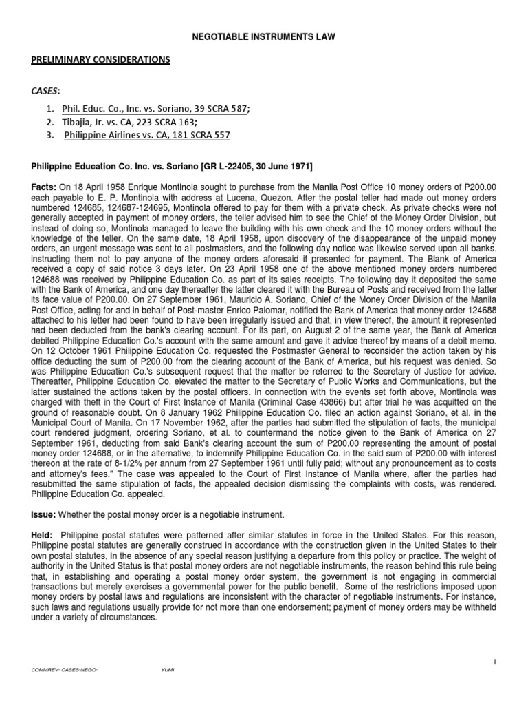 NIL Cases | PDF