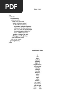 Shape Poem