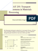 MMAT 255: Transport Phenomena in Materials Processing: Homework Problem 6.2 (Pg. 216)