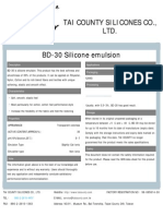 Tai County Silicones Co., Ltd. BD-30 Silicone Emulsion: Description Applications