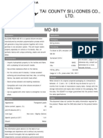 Tai County Silicones Co., Ltd. MD-80: Description Applications