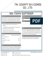 Tai County Silicones CO., LTD. Ms-730Hv Softener: Description Applications