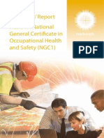 Examiners' Report NEBOSH National General Certificate in Occupational Health and Safety (NGC1)