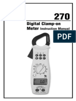 Digital Clamp-On Meter: Instruction Manual