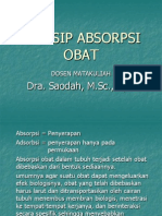 Prinsip Absorpsi Obat