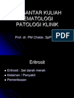 Pengantar Kuliah Hematologi