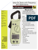 265 Clamp-On Tester With Frequency and Capacitance: Test The TPI Advantage