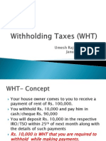 Withholding Taxes WHT