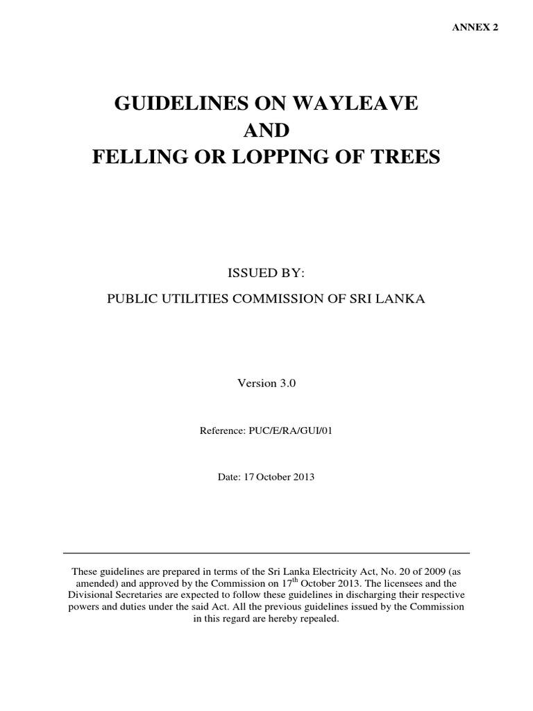 Guidelines On Wayleave | PDF | Easement | Electrical Substation