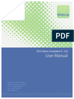 User Manual: Dh5-Alpha Competent E. Coli