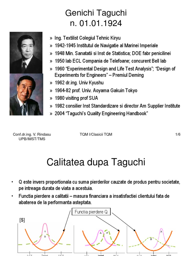 Genichi Taguchi | PDF