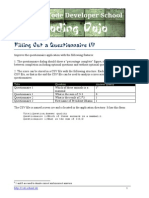 Agility Kata Filling Out A Questionnaire IV