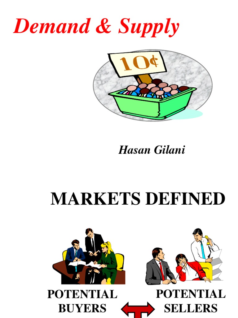 Demand & Supply Hasan Gilani PDF Supply (Economics) Demand