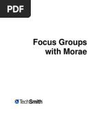 Focus Groups With Morae