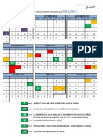 Calendario Escuela Padres 13 - 14