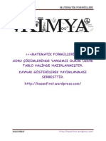 Matematik Formulleri PDF