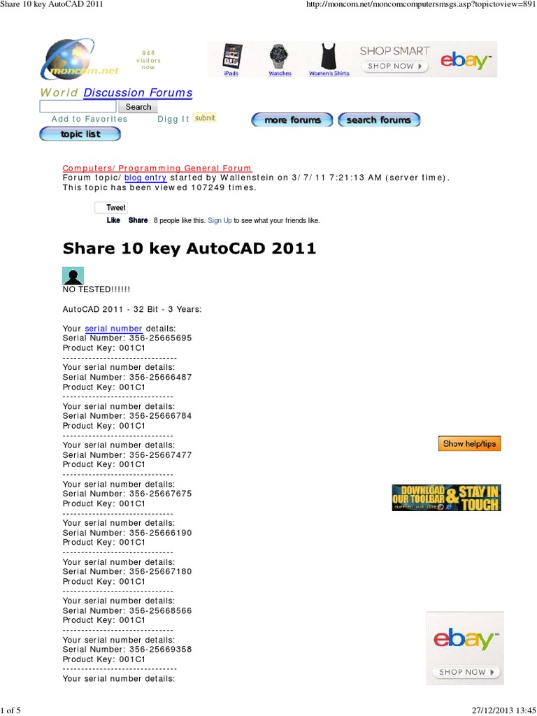 Share 10 Key Autocad 2011 Auto Cad Online Services