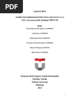 Download Analisis dan Implementasi QoS Delay dan Packet Loss Video Streaming pada Jaringan MPLS-TE by Muhammad Fuad SN213299558 doc pdf