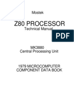 MK3880N Z80 CPU Datasheet