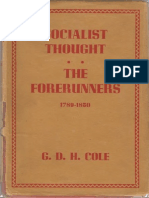 Cole GDH - A History of Socialist Thought Vol 1