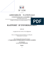 4rapport Pierre Morange, Assemblée Nationale Oct.2008, Gouv 1