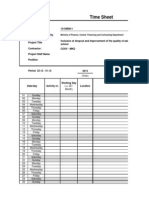 Progresive Timesheet - Format