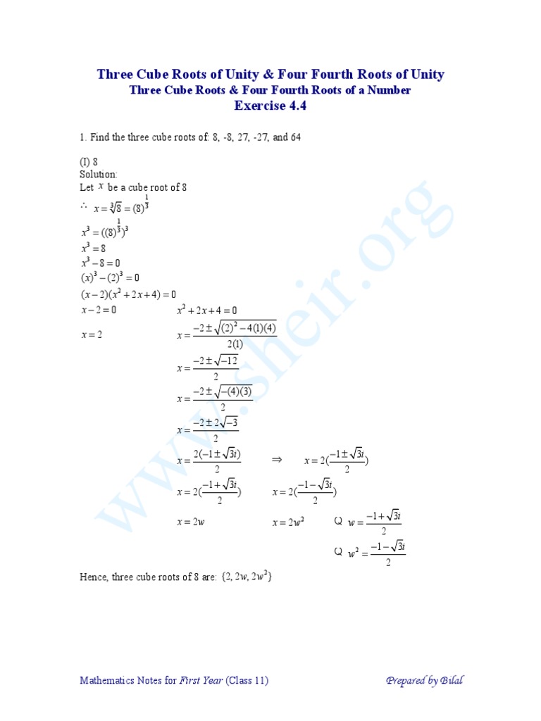 4.4 Cube Roots Complex Analysis Functions And Mappings