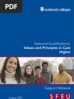 Higher Care - Unit 3 - Values and Principles