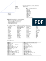 Bloom Taxonomy Example