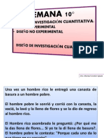 SEMANA 10 DISEÑO DE INVESTIGACIÓN Cuantitativa y Cualitativa