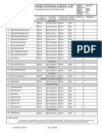 Fire Hose Station Check List: Company Forms and Check Lists