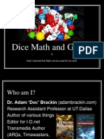 Dice Math and Games