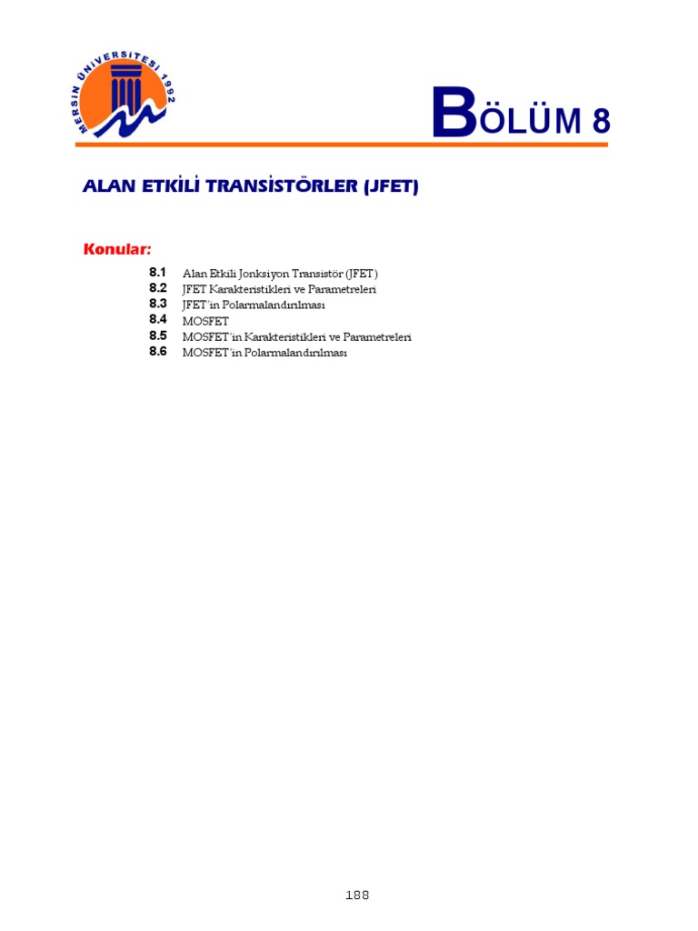 8 Alan Etkili Transistorler