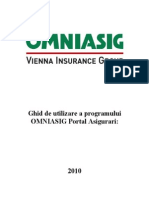 Ghid de Utilizare A Programului OMNIASIG Portal Asigurari