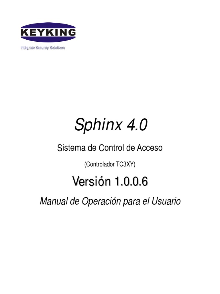 Manual de Usuario Sphinx 4.0 | PDF | Windows 2000 | Microsoft Windows