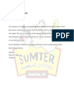 Sumter Humane Society Sponsor