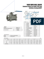 Stainless Steel 3-pc Body Wog Ball Valve